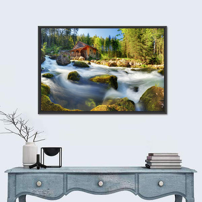 Salzburg Stream with Watermill Wall Art