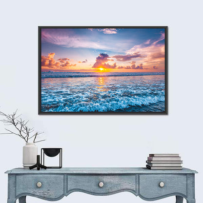Sunburst Ocean Wave Wall Art