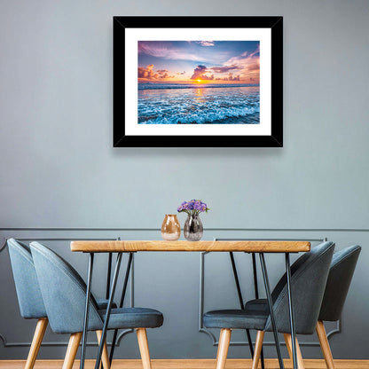 Sunburst Ocean Wave Wall Art
