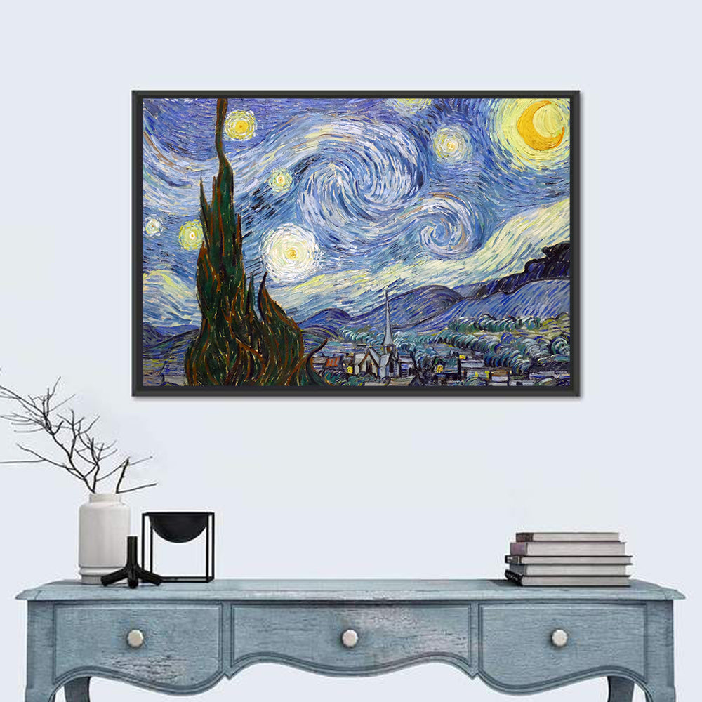 Starry Night Over Saint-rémy Wall Art