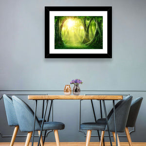 Forest Golden Sunrise Wall Art