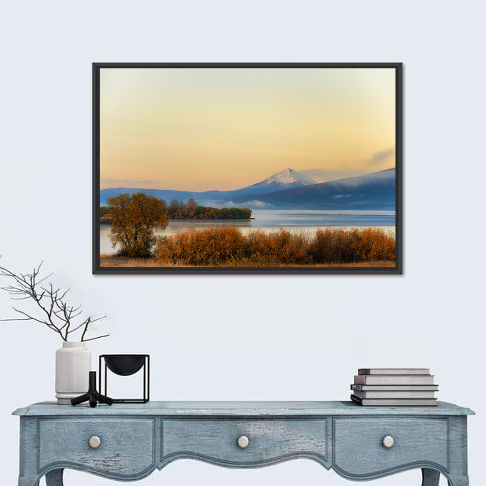 Upper Klamath Lake Wall Art in a room, landscape