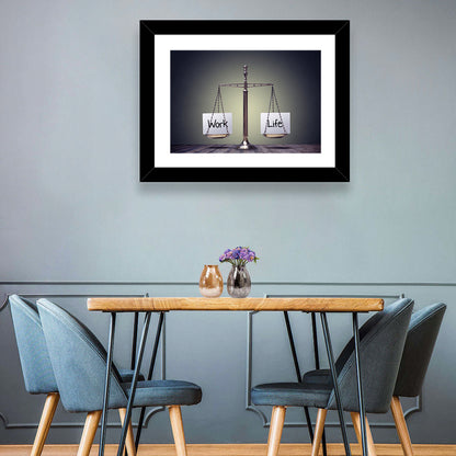 Metallic Scale: Work and Life Wall Art