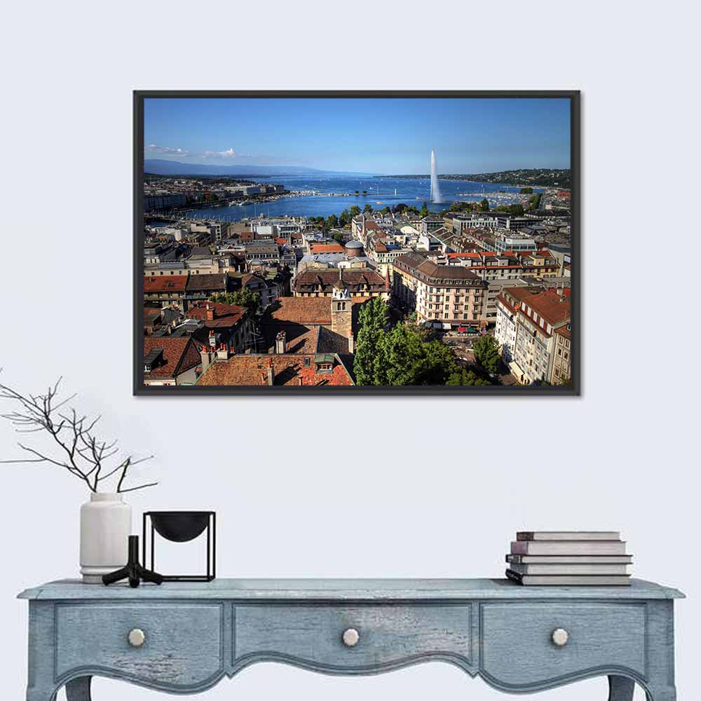 Geneva Jet D'eau Cityscape Wall Art