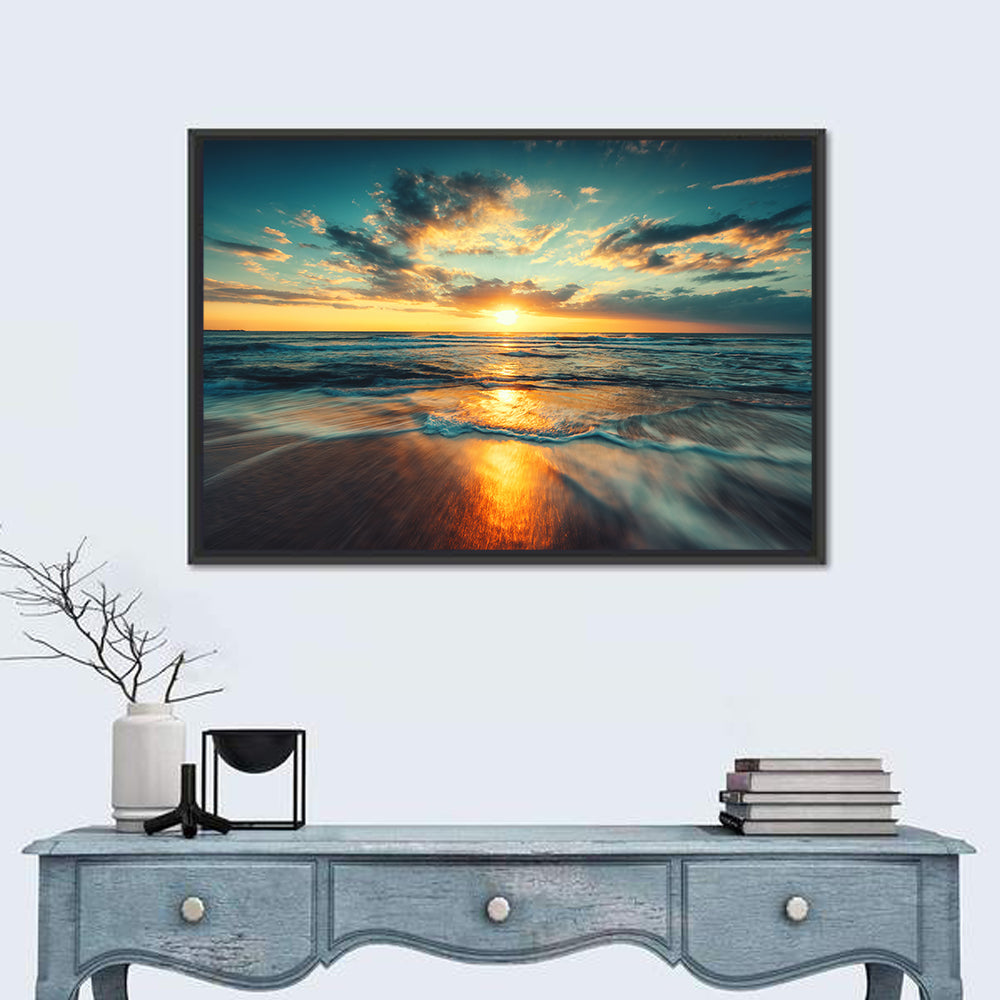 Cloudscape Over Beach Wall Art