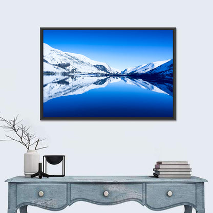 Tal Y Llyn Winter Reflection Wall Art
