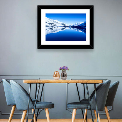 Tal Y Llyn Winter Reflection Wall Art