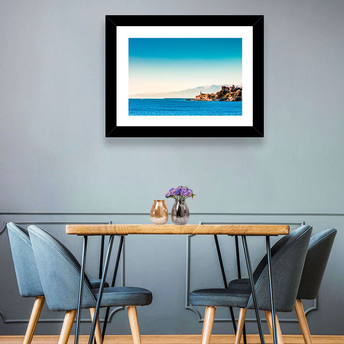 Genoa Coastal Seascape Wall Art