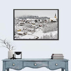 Oberstaufen Winter Village Wall Art