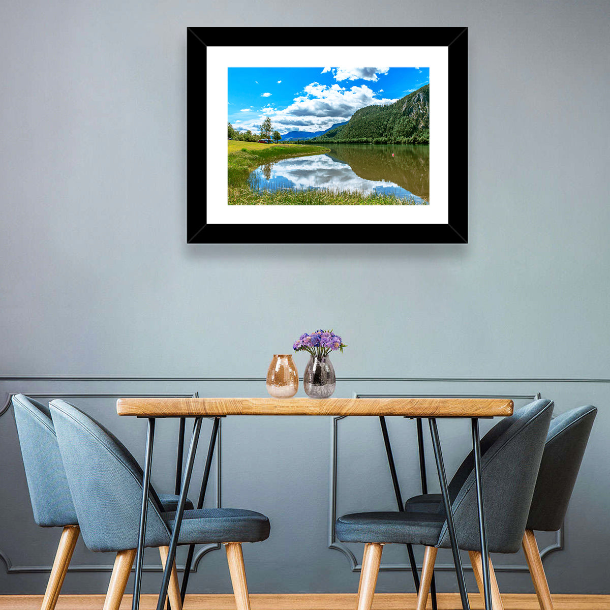 Lake Mjosa Reflection Wall Art