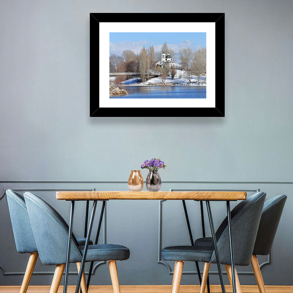 St Naum Ohridski Church by Lake Wall Art
