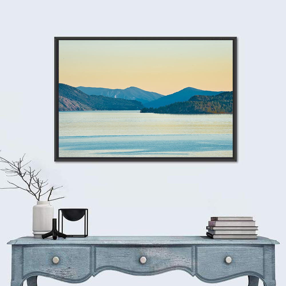 Lake Pend Oreille at Golden Hour Wall Art