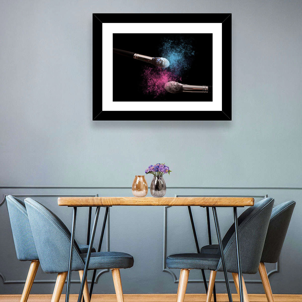 Powder Burst Makeup Brushes Wall Art