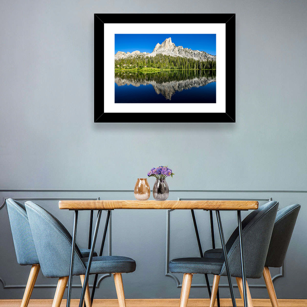 Sawtooth Peaks at Alice Lake Wall Art