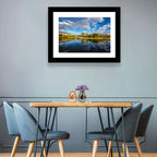 Boise River Rainbow Reflection Wall Art