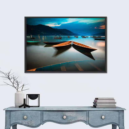 Lake Phewa Sunset Wall Art