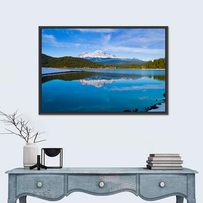 California Mountain Lake Reflection Wall Art