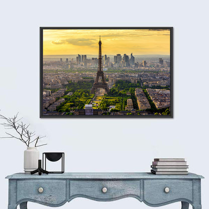Eiffel Tower at Golden Hour Wall Art