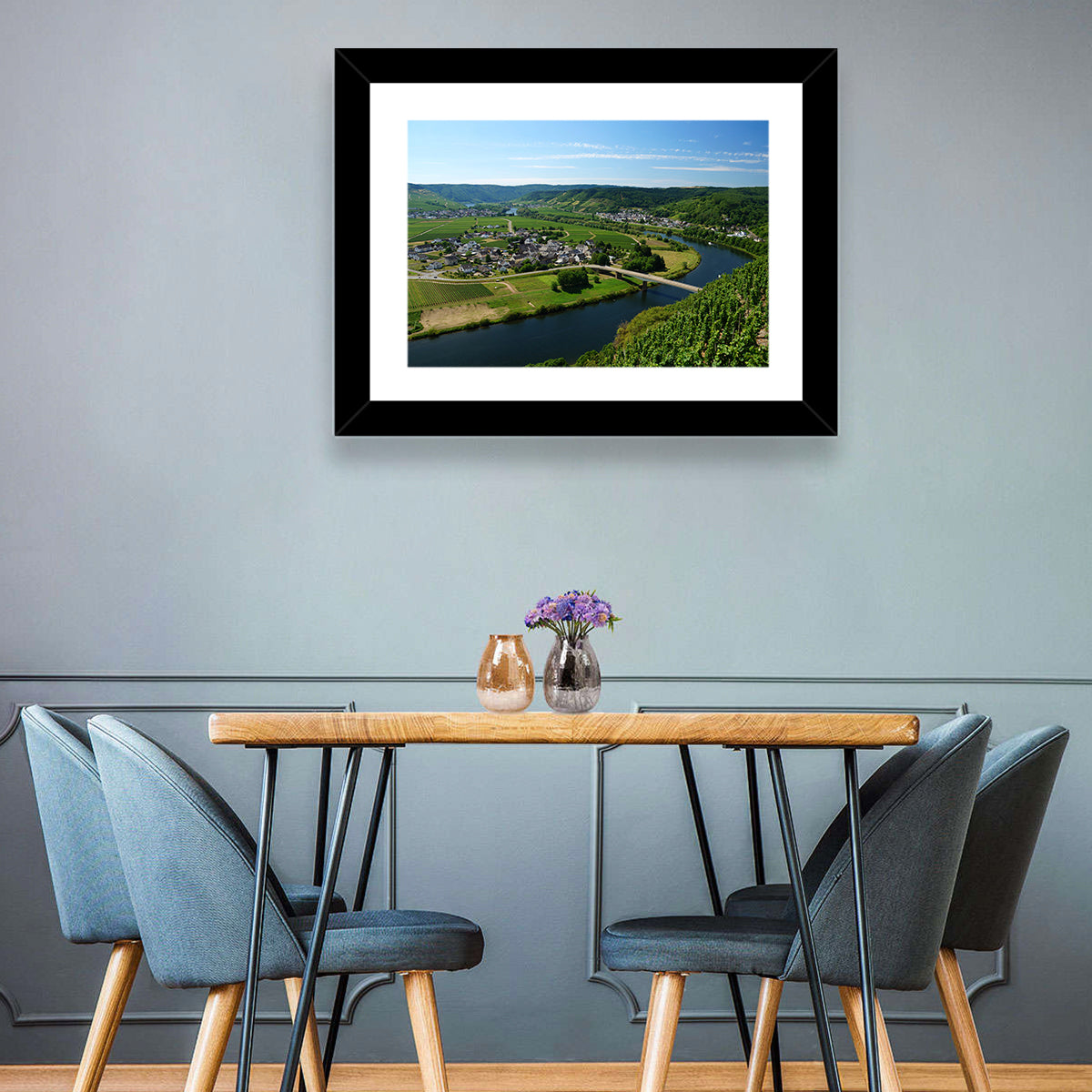 Piesport Moselle River View Wall Art