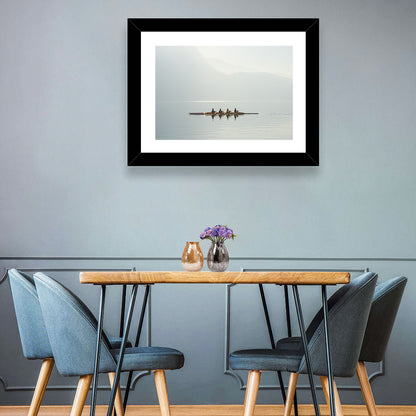 Four Rowers on Lake Lugano Wall Art