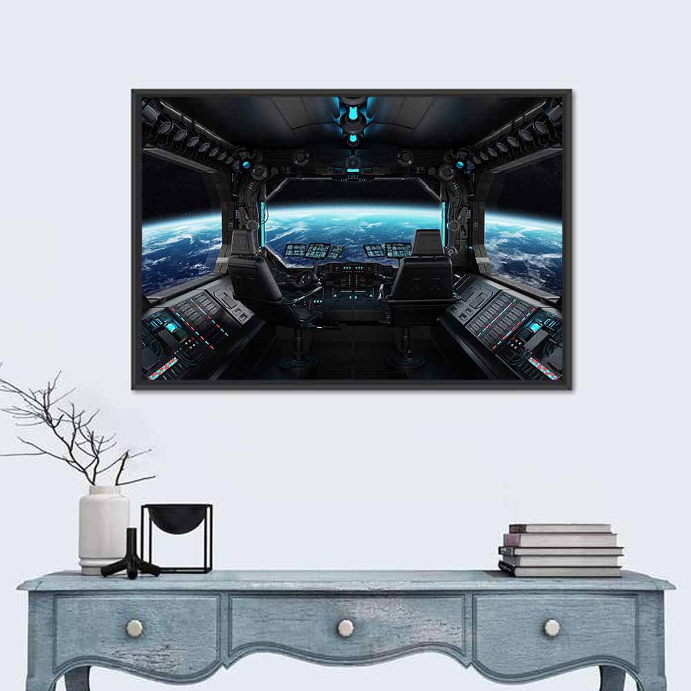 Grunge Spaceship Cockpit Wall Art