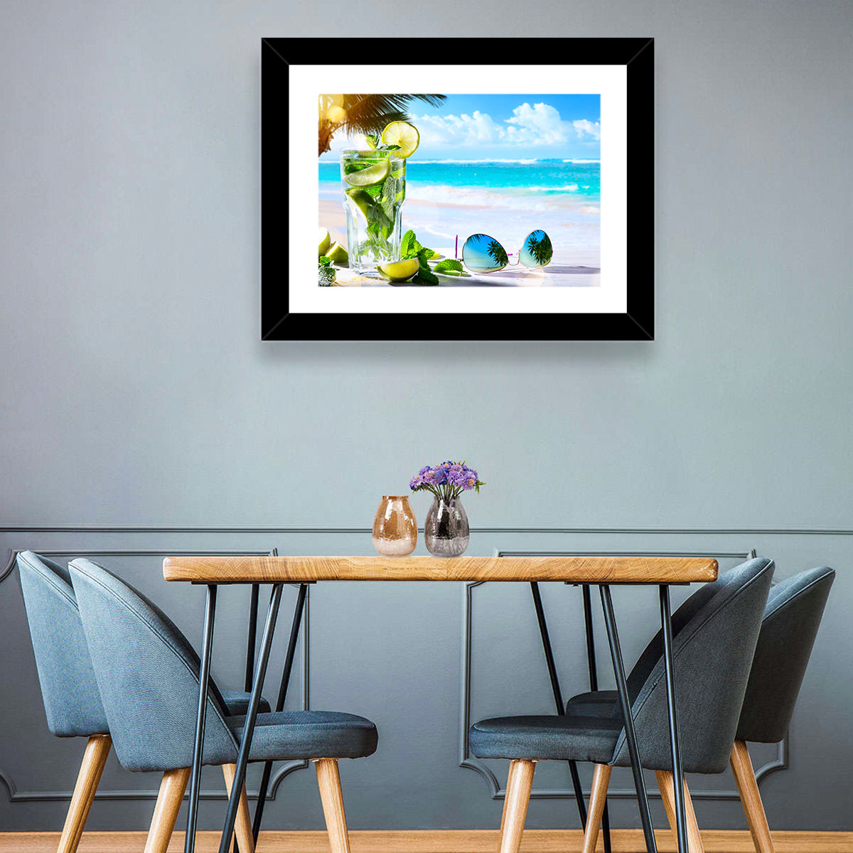 Mojito Beach Scene Wall Art