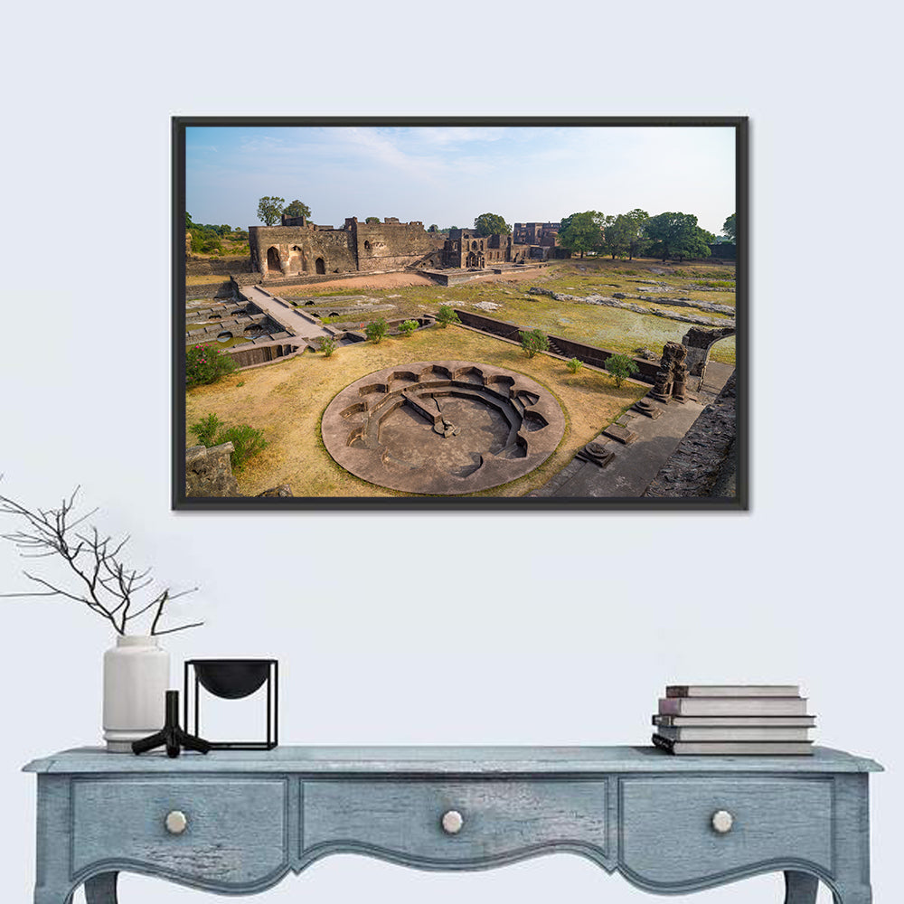 Bidar Fort Ruins Wall Art in a room, landscape