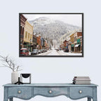 Snow Covered Mountain Main Street Wall Art