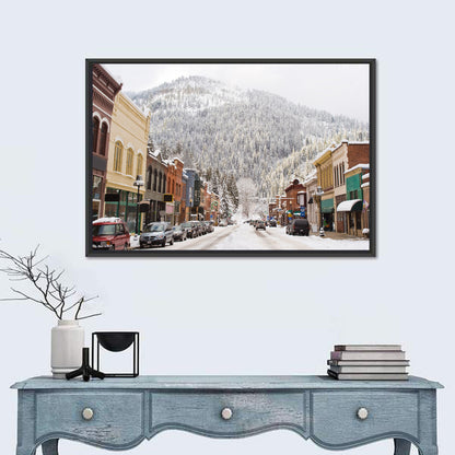 Snow Covered Mountain Main Street Wall Art