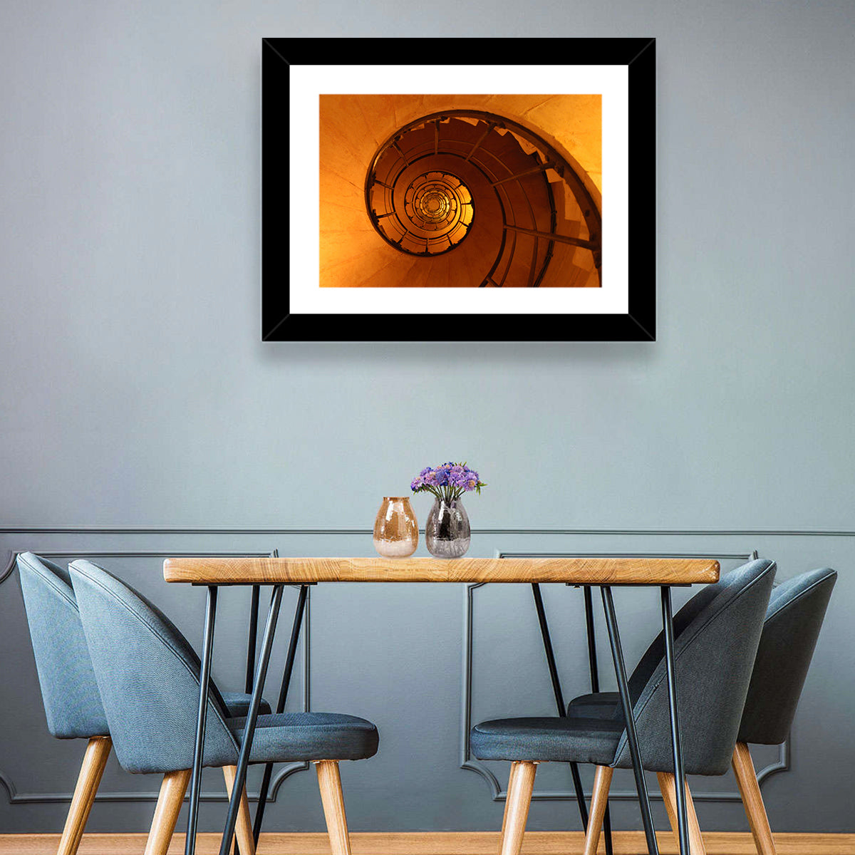 Vortex Spiral Staircase Wall Art
