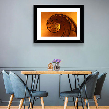 Vortex Spiral Staircase Wall Art