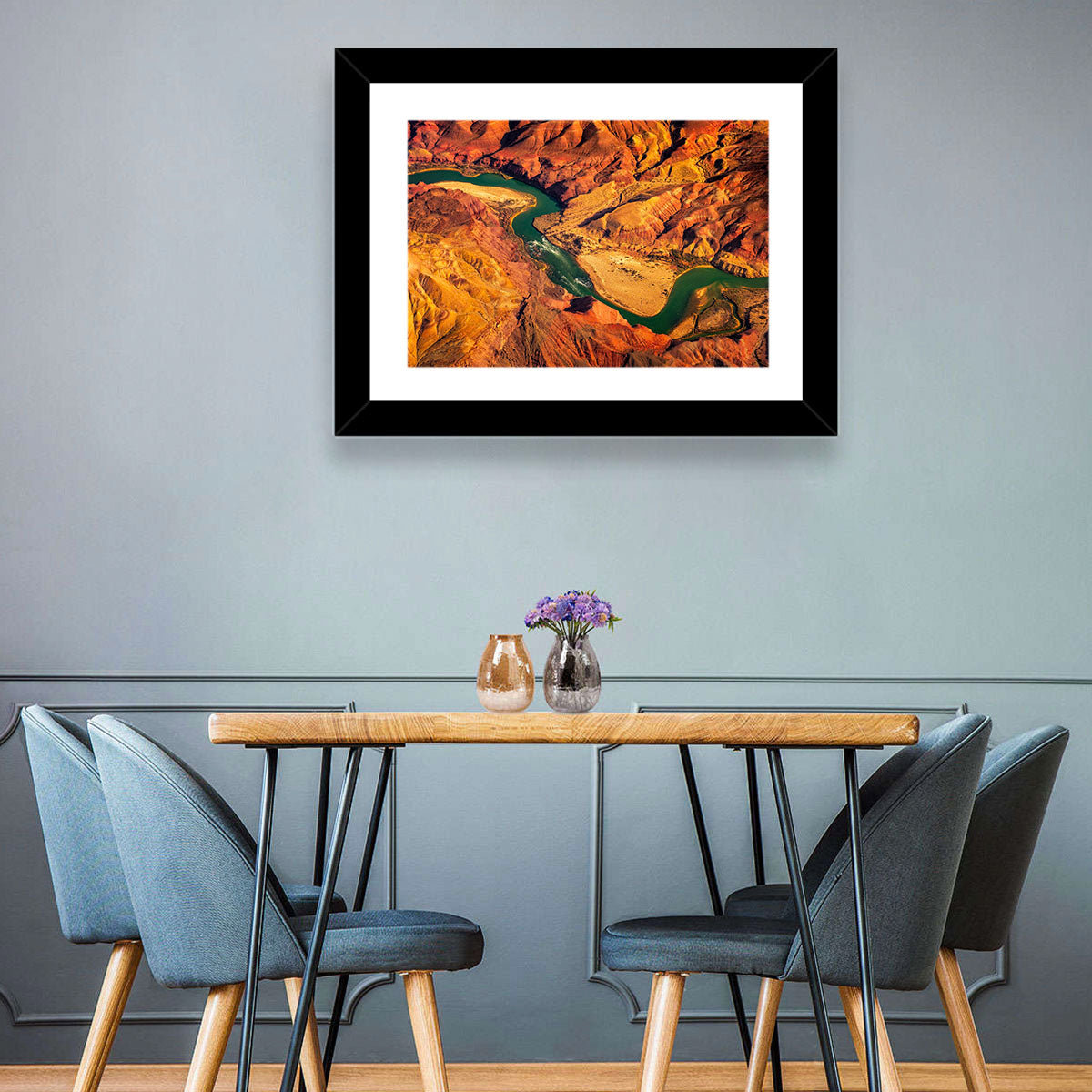 Aerial Colorado River Canyon Wall Art