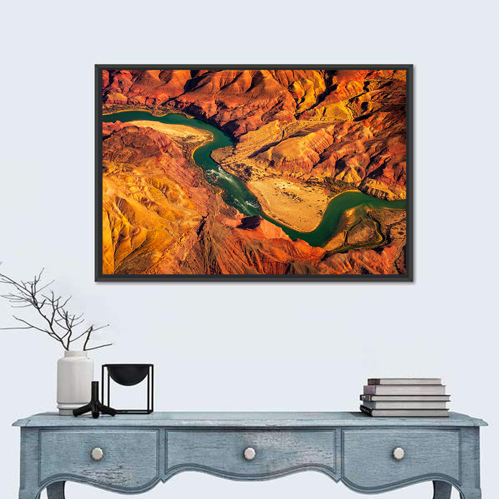 Aerial Colorado River Canyon Wall Art