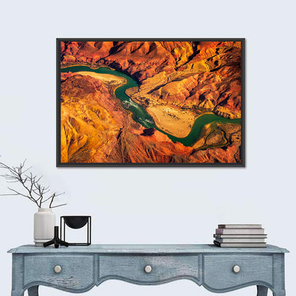 Aerial Colorado River Canyon Wall Art