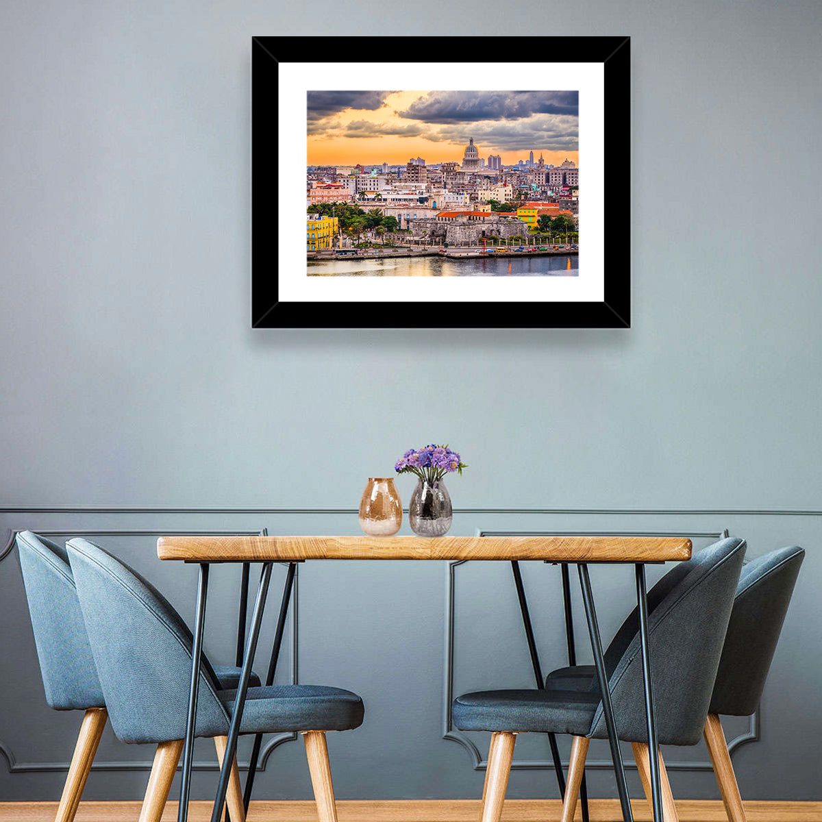 Havana Waterfront at Sunset Wall Art