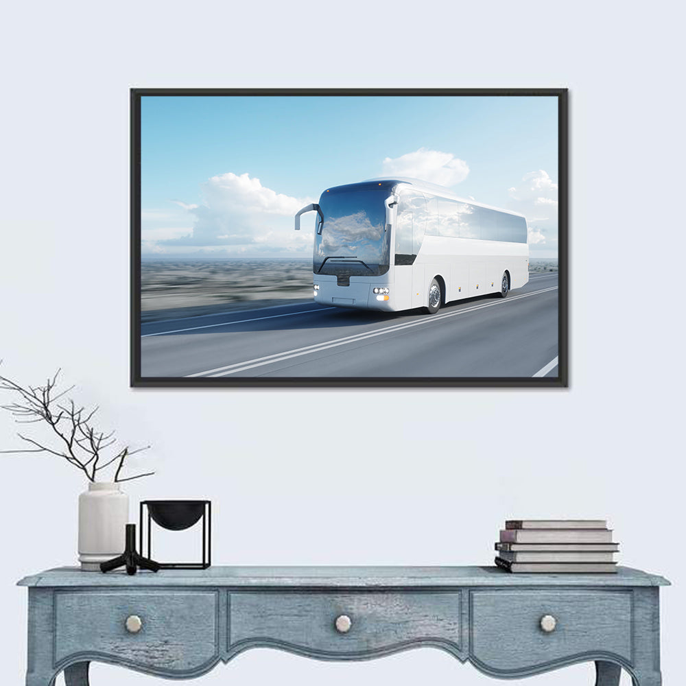 Desert Highway Tour Bus Wall Art