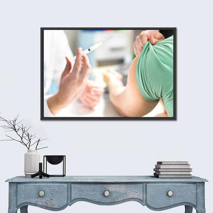 Influenza Vaccination Close-up Wall Art