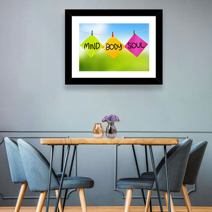 Mind Body Soul Paper Trio Wall Art