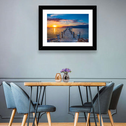 Islamorada Pier at Golden Hour Wall Art
