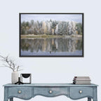Pskov Region Forest Lake Wall Art