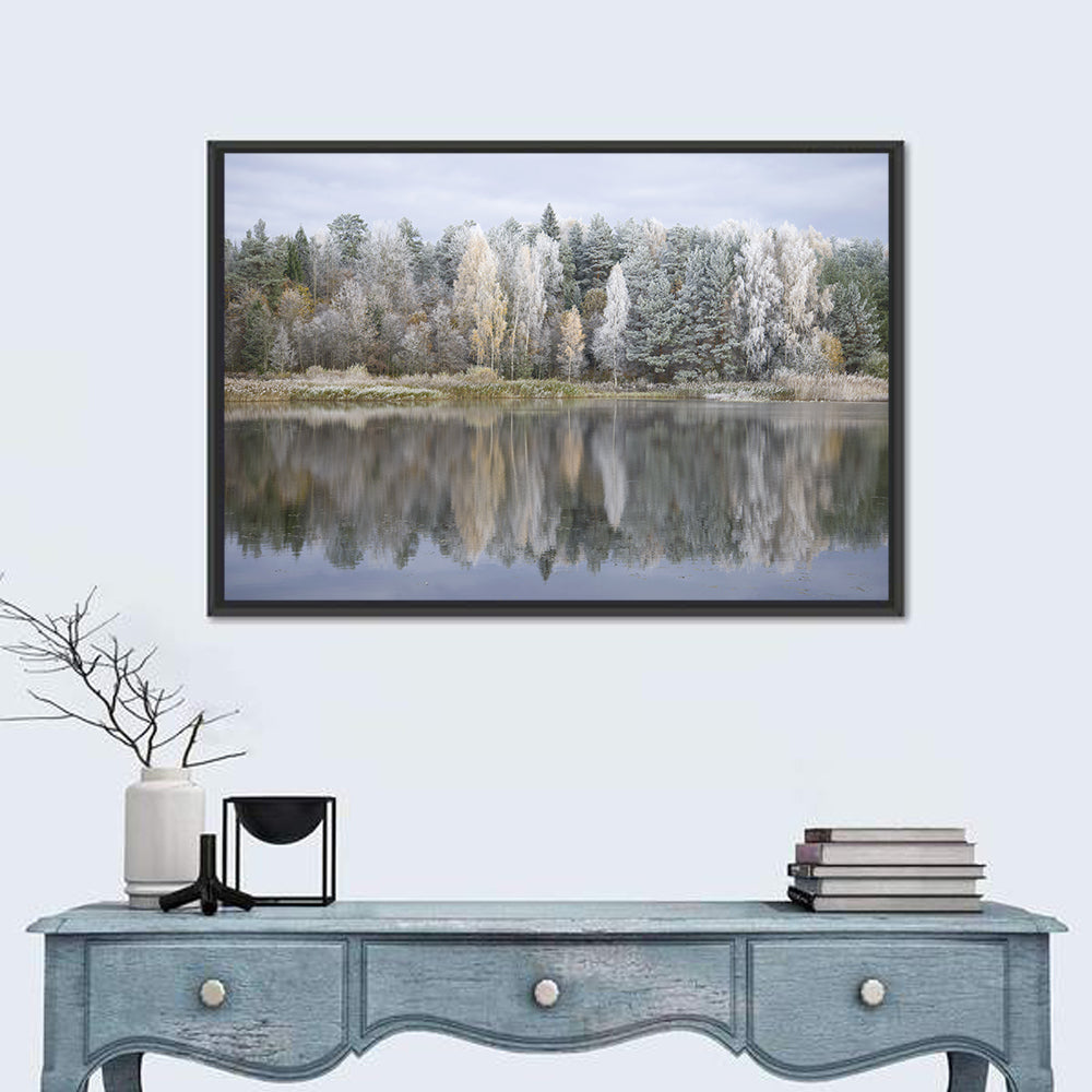 Pskov Region Forest Lake Wall Art