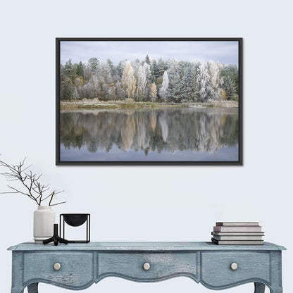 Pskov Region Forest Lake Wall Art