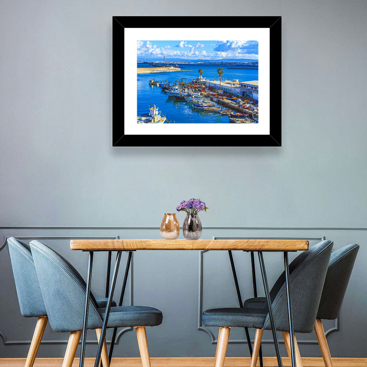 Sfax Fishing Harbor Wall Art