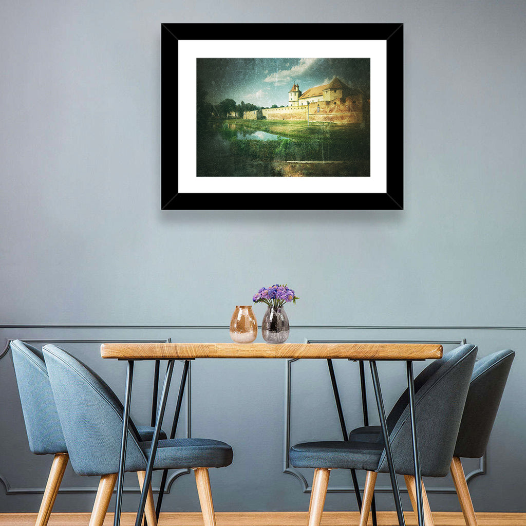 Făgăraș Fortress Moat Reflection Wall Art