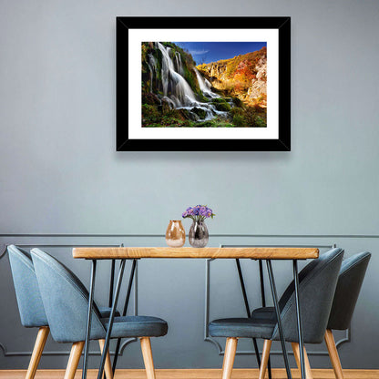 Plitvice Lakes Waterfall Wall Art