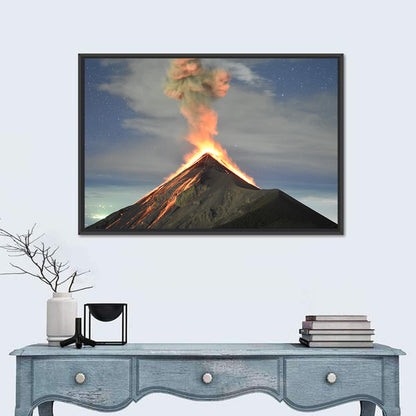 Fuego Night Eruption Wall Art