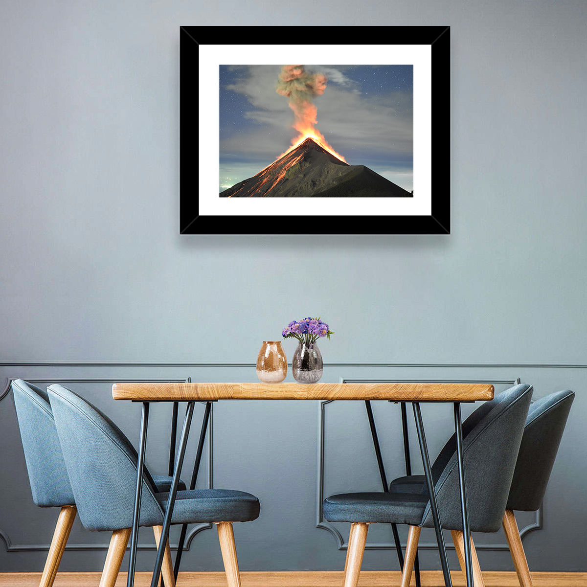 Fuego Night Eruption Wall Art
