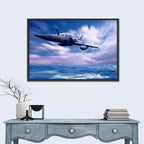 Supersonic Fighter Jet Over Ocean Wall Art
