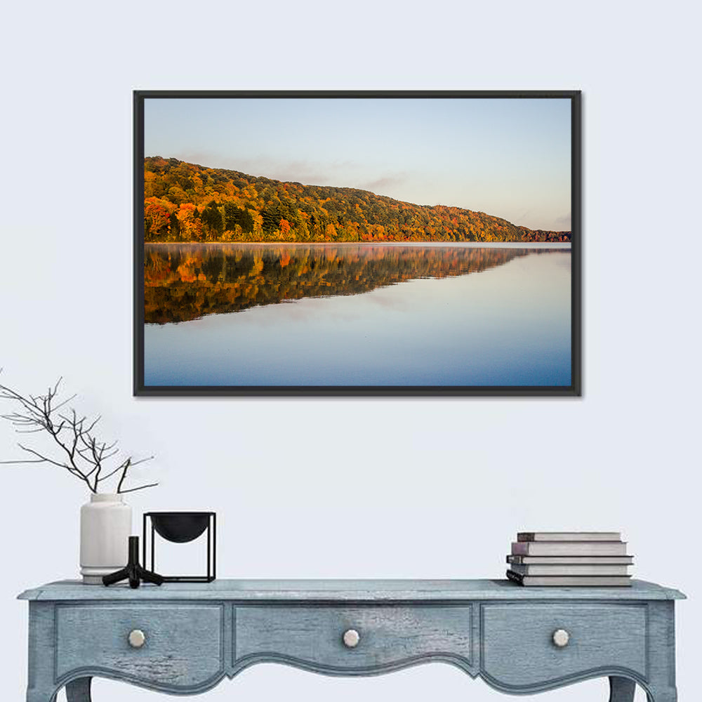 Monocle Lake Michigan Wall Art in a room, landscape