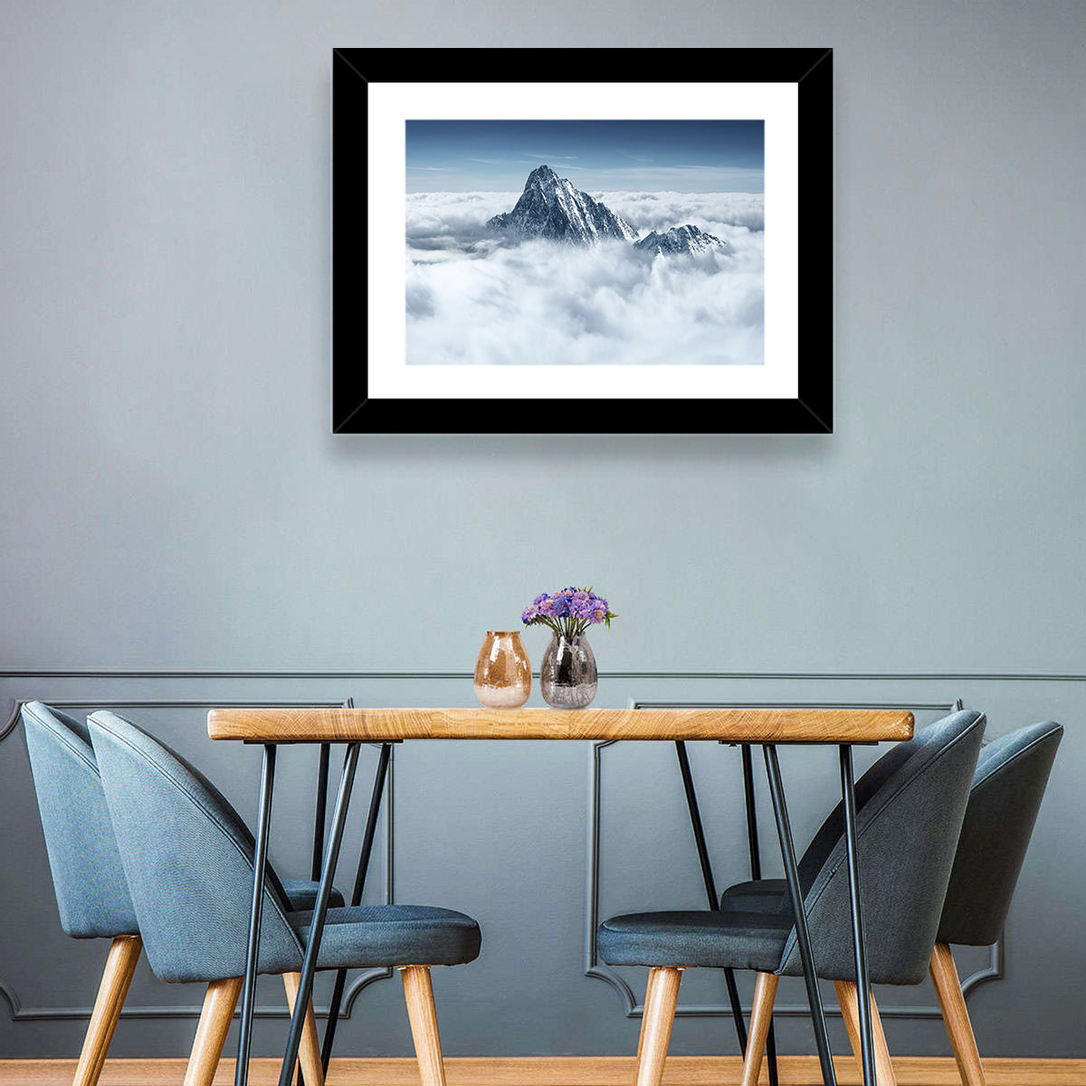 Peaks Above Clouds Wall Art